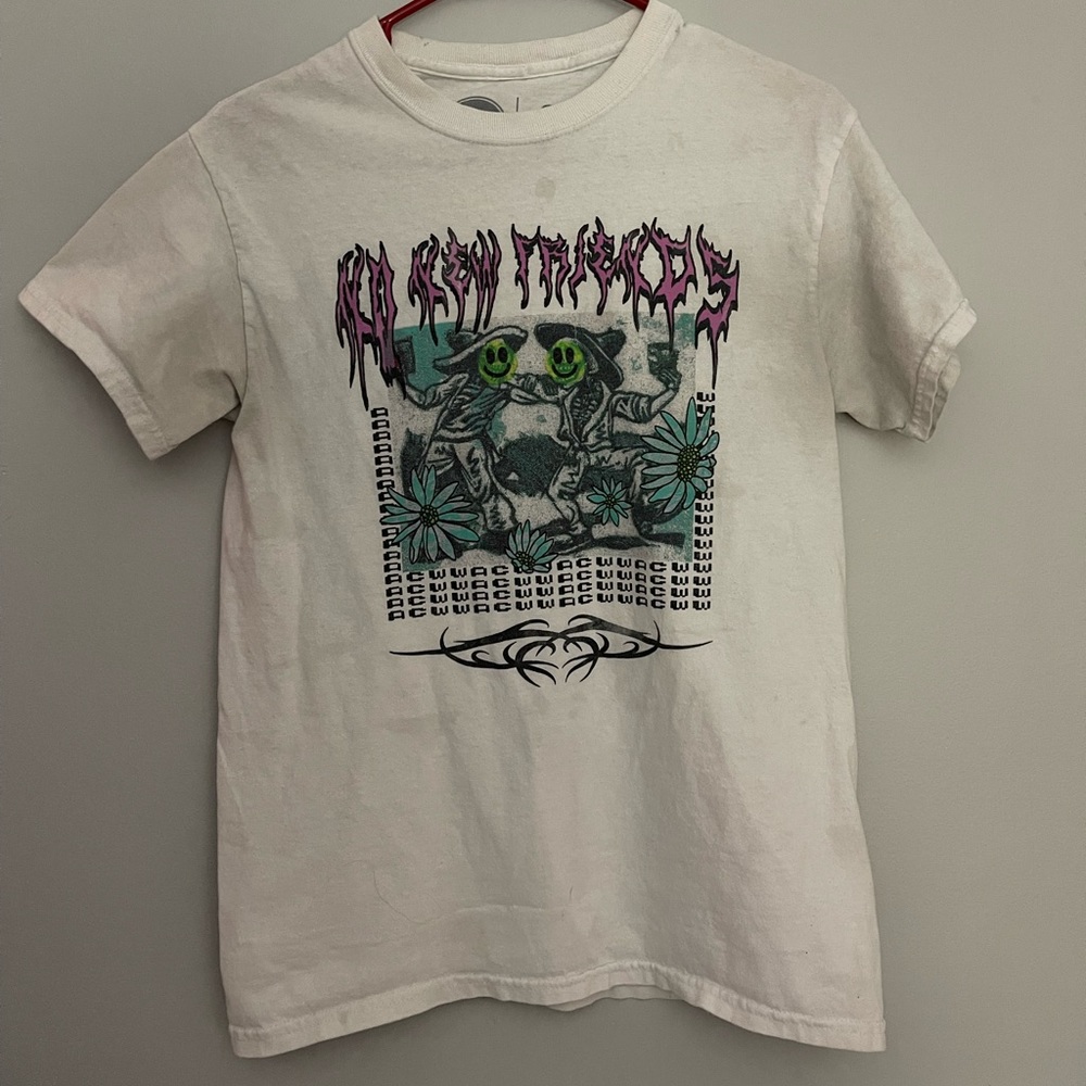 Artist Collective No New Friends White T-Shirt